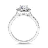 Fancy Cushion-Shaped Diamond Halo Engagement Ring